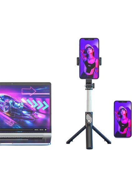 Prolite Orjinal Masa Tripodu Selfi Çubuk Telofon için Mini New Versiyon portatif Taşınabilir Kumandalı indirimleri