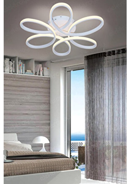 Linup Gri Alüminyum Plafonyer Modern Tasarım Beyaz Işık Salon Mutfak Yatak Odası