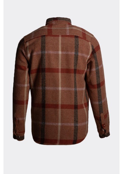 Erkek Kışlık Oduncu Gömlek Kiremit 7205 modelleri