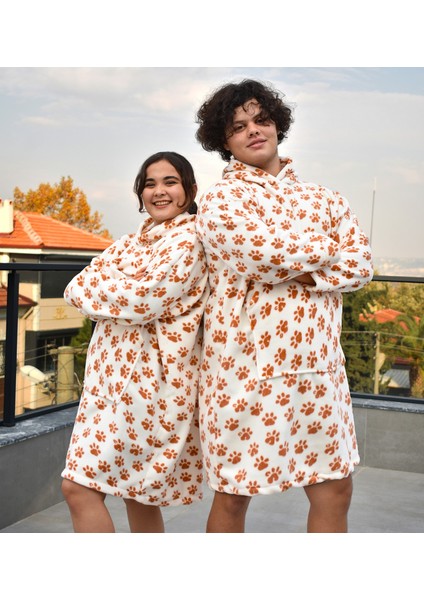 Welsoft Peluş Polar Giyilebilir Battaniye Pijama