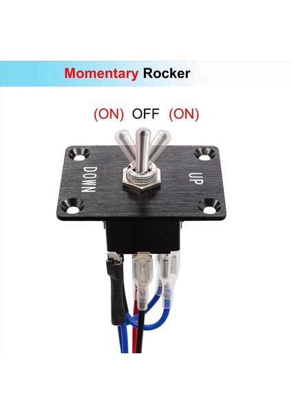 3x Rocker Geçiş Anahtarları Anlık 6 Pin 3 Konum (Açık) -Off- (Açık) Yukarı/aşağı Polarite Ters Anahtarı Panel ile (Yurt Dışından) fiyatları
