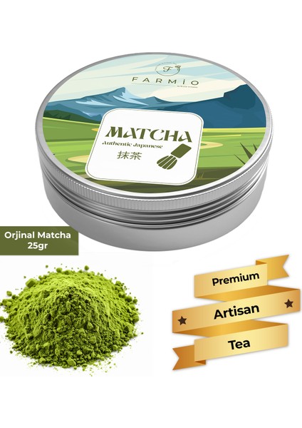 Saf Matcha - 25GR - Orjinal Matcha Tozu - Glutensiz Pure Matcha