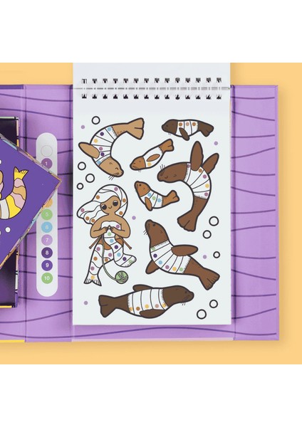 Sayılara Göre Boyama - Denizkızları ve Arkadaşları modelleri