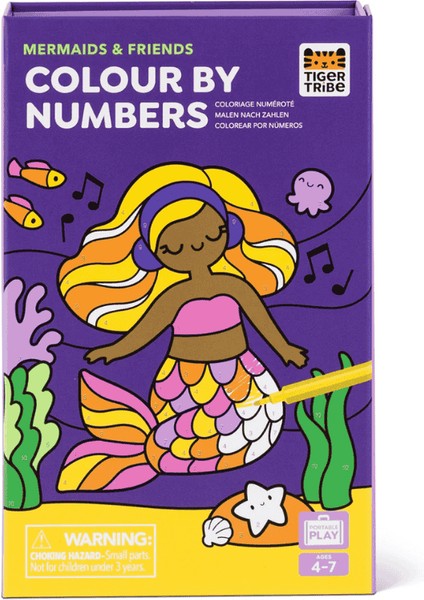 Sayılara Göre Boyama - Denizkızları ve Arkadaşları