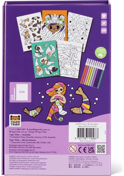 Sayılara Göre Boyama - Denizkızları ve Arkadaşları