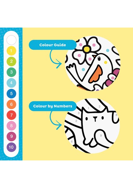 Sayılara Göre Boyama - Gökkuşağı Bahçesi