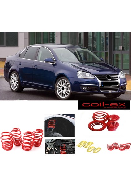 Vw Jetta 2005.2010 Mk5 Coil-Ex 3.5cm Spor Helezon Yay