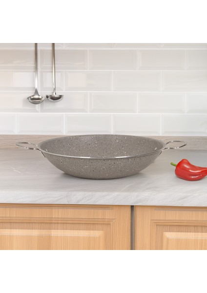 Kavurma Sacı - Gri - 32 cm