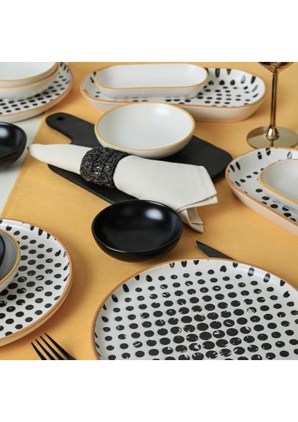 Keramika Polka Kahvaltı Takımı 18 Parça 6 Kişilik 19919-22-41