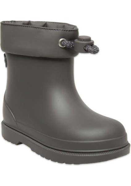 CC330 Bimbi Euri Borregutio Içi Kürklü Unisex Çocuk Yağmur Çizmesi Koyu Gri