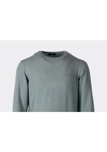 Erkek Triko Bisiklet Yaka Mint Yün Görünümlü Tüylenmez 3009 fırsatları