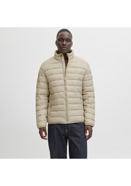 Jack&jones Bradley Light Puffer Collar Erkek Bej Dik Yaka Mont fırsatları