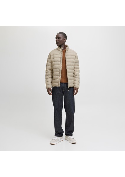 Jack&jones Bradley Light Puffer Collar Erkek Bej Dik Yaka Mont indirimleri