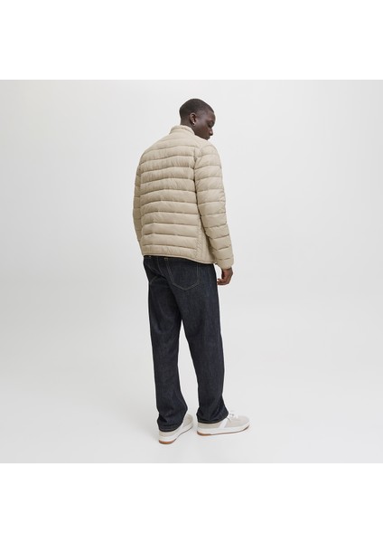 Jack&jones Bradley Light Puffer Collar Erkek Bej Dik Yaka Mont