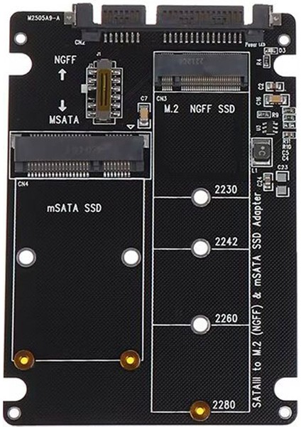 M2 Ngff Sata SSD Msata SSD Adaptörü M.2 Ngff Sata Sabit Disk Adaptör