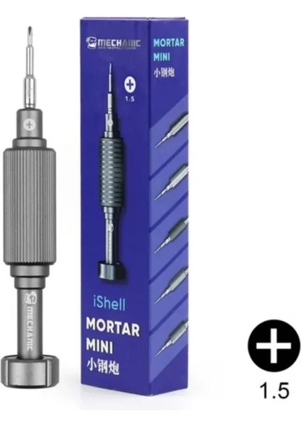 Mechanic Mortar Mini Ishell Hassas Manyetik Yıldız Tornavida 1.5 +