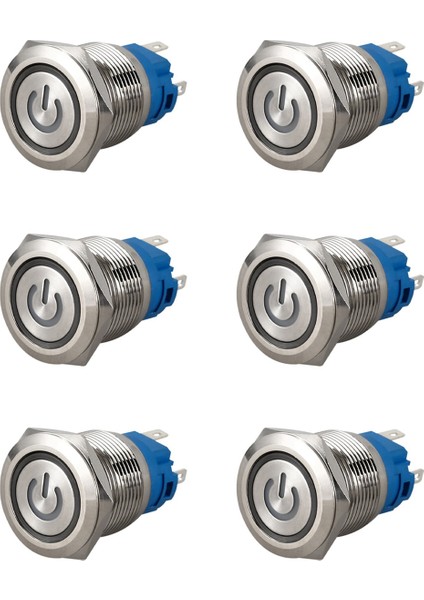 6x 220V Push Düğme Anahtarı (Yurt Dışından)