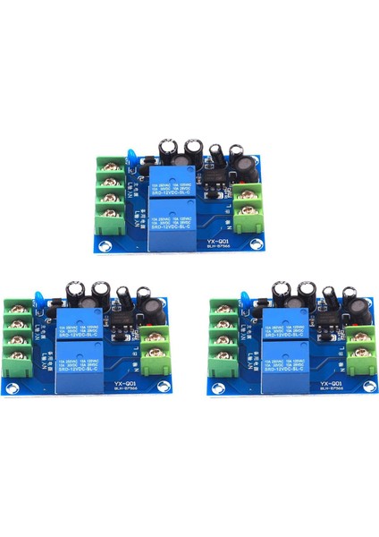 3x 220V 2 Yollu Güç Otomatik Değiştirici 10A Çift Güç Kaynağı 2&#39 De 1 Out Güç Kamerası Aktarım Anahtarı Modülü (Yurt Dışından)