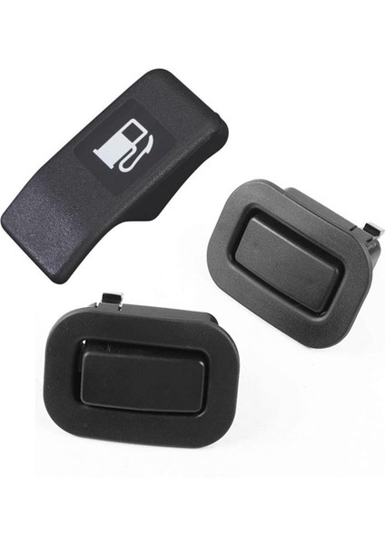 3 Pcs Araç Aksesuarları 1 Pc Yakıt Gaz Kapısı Serbest Bırakma Kolu ve 2 Pcs Arka Koltuk Yatırcı Düğmesi Anahtarı Siyah (Yurt Dışından) fiyatları
