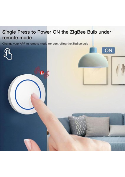 Tuya Zigbee Düğmesi Kablosuz Akıllı Sahne Anahtarı Akıllı Bağlantı Anahtarı Otomasyon Akıllı Yaşamla Çalışır (Yurt Dışından)