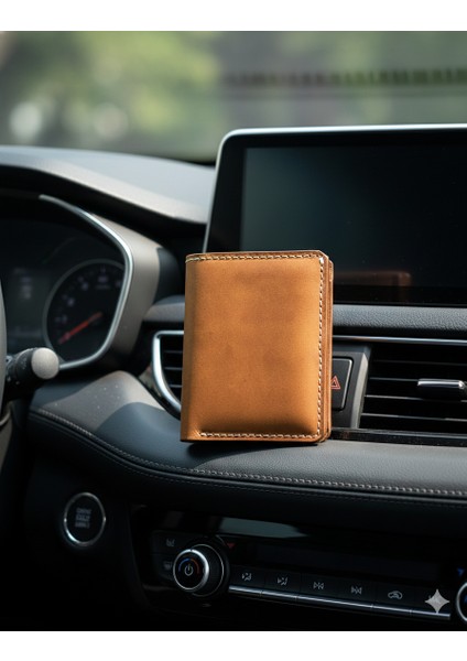 Hakiki Açık Kahverengi Deri Ruhsatlık Erkek Kadın Cüzdan fiyatları