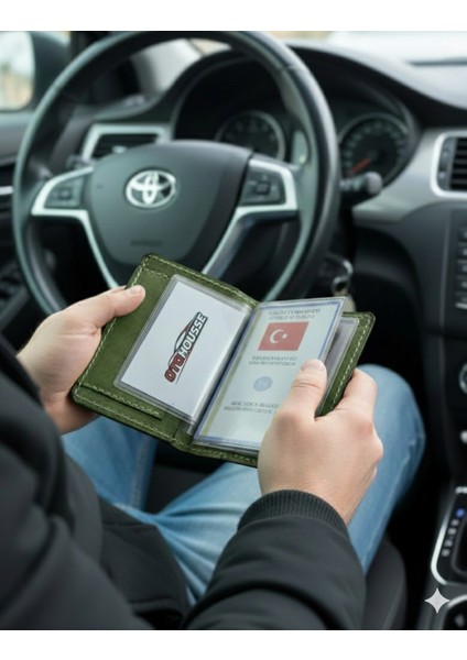 Hakiki Deri Ruhsatlık Erkek Kadın Cüzdan