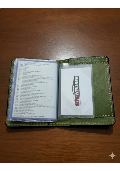 Hakiki Deri Ruhsatlık Erkek Kadın Cüzdan