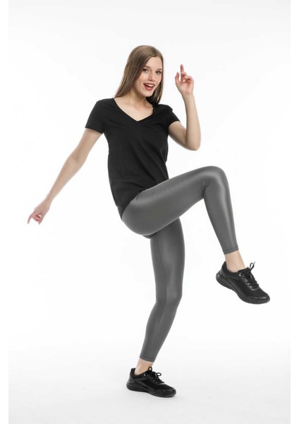 Kadın Yüksek Bel Toparlayıcı Tam Boy Spor Tayt