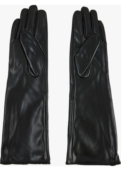 Fermuar Detaylı Suni Deri Uzun Eldiven fiyatları