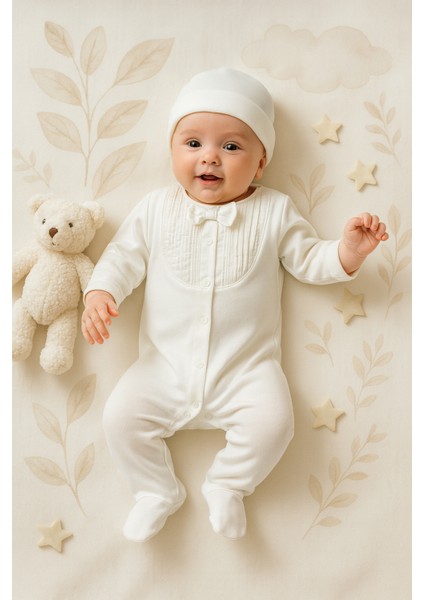 Mevlütlük Nervüllü %100 pamuk 10'lu Hastane Çıkış Seti