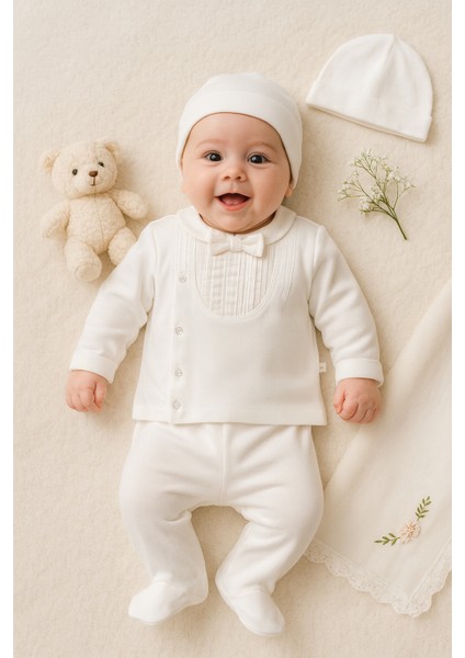 Mevlütlük Nervüllü %100 pamuk 10'lu Hastane Çıkış Seti modelleri