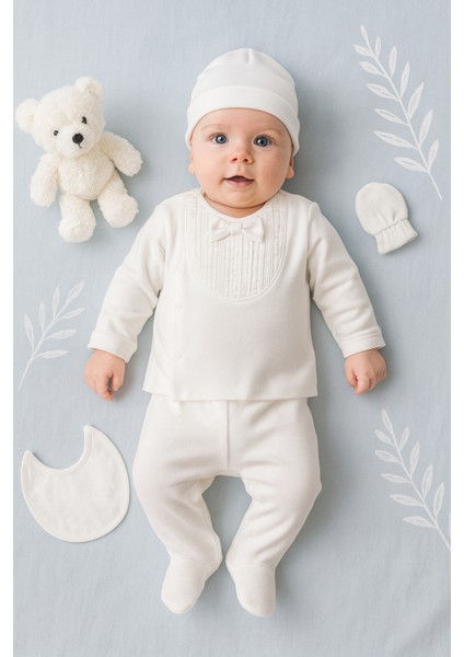 Mevlütlük Nervüllü %100 pamuk 10'lu Hastane Çıkış Seti fırsatları