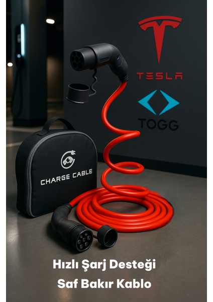 Elektrikli Araç Şarj Seti Type2 Tüm Modellerle Uyumludur Hızlı Şarj fiyatları