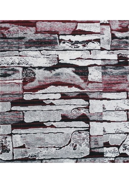 2li Polo Life Savan 4m2 Pamuklu Lastiksiz Halı Örtüsü (170X245)-TAŞ Desen Bordo