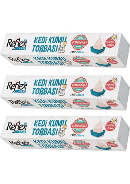 Vanilya Kokulu Kedi Kumu Torbası 7'li 82 x 50 cm 3 Paket