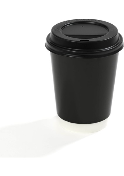 14 Oz Double Wall Karton Bardak (Siyah) 500 Adet fiyatları