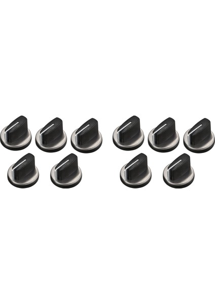 Siyah Plastik ve Metal Gömülü Gaz Sobası Düğme Ateşleme Anahtarı 10 (Yurt Dışından)