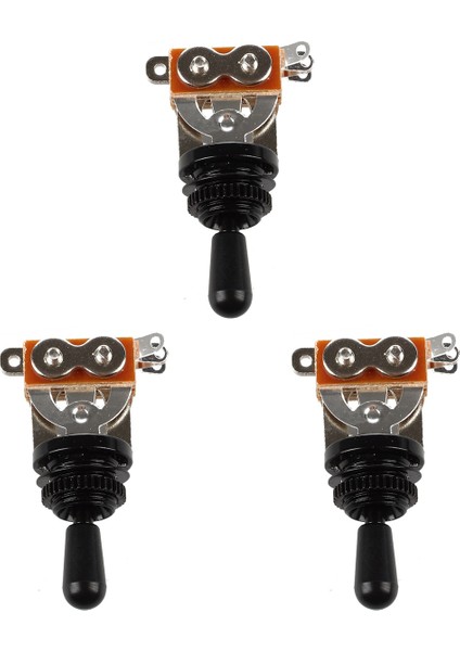 3x Siyah Ipucu 3 Yol Değişimi Anahtar Alışma Seçicisi Elektro Gitar Için (Yurt Dışından)