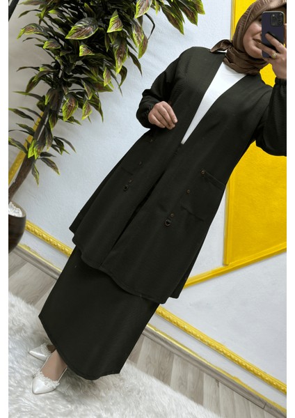 Kadın Büyük Beden Ottoman Cepli Çelik Hırka fiyatları