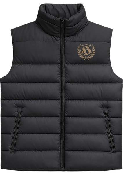 Ultras Logolu Sırt Baskılı Siyah Şişme Yelek