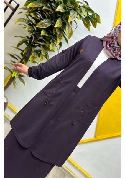 Kadın Büyük Beden Ottoman Cepli Çelik Hırka modelleri