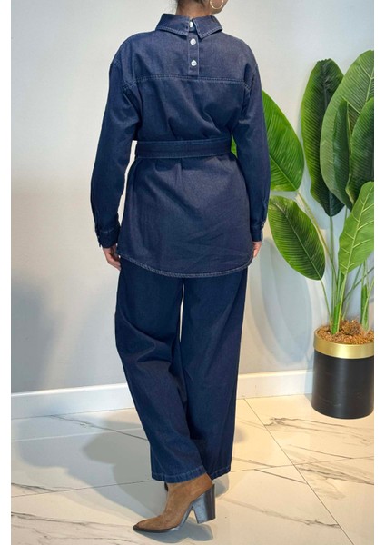 Pamuklu Denim Takım 7430 Mavi modelleri