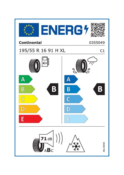 195/55R16 91H Xl Asc2 CONTİNENTAL(2025) modelleri
