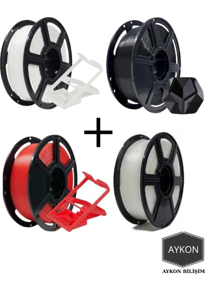 Kobra S1 3D Yazıcı + Combo Kit + 4 Adet Flashforge Filament modelleri