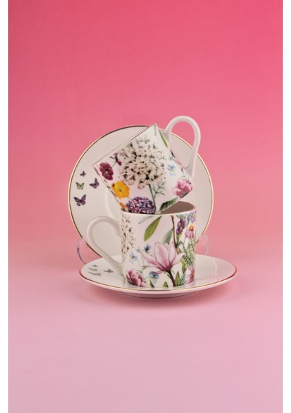 Olivia Altın Yaldızlı 2 Kişilik Kahve Fincan Takımı fiyatları