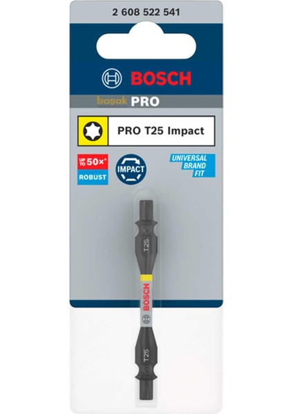 Pro Impact Iki Başlı T25 Torx Bits Uç 65 mm 2608522541 fiyatları