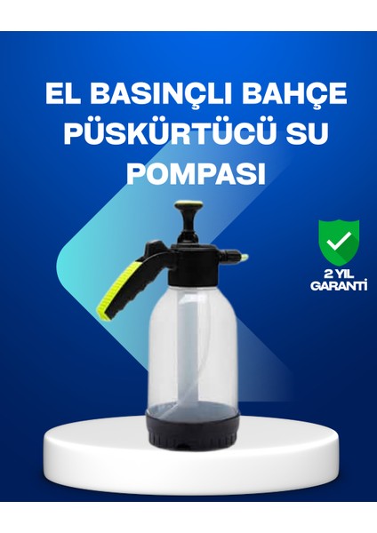 Basınçlı Manuel Köpük Pompası 2l Ayarlanabilir Sprey Başlıklı Temizlik