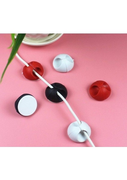 Yapışkanlı Kablo Sabitleyici Düzenleyici 6'lı Renkli Paket modelleri