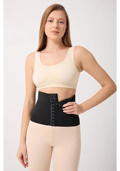 Tolfa Uzun Model Beli Saran Karın ve Göbek Toparlayıcı Esnek Korse Siyah Renk fiyatları