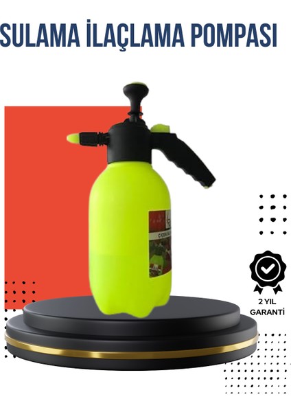 Ayarlı Nozullu 2l Basınçlı El Püskürtücü Jant Cam Temizlik Cila Için